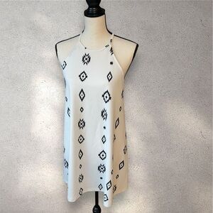 Zara Trafaluc Dress sze S Women’s Geometric Racerback Mini Pre-Owned Good